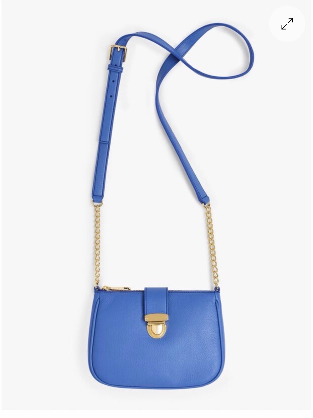 Talbots PUSHLOCK CROSSBODY BAG - PEBBLED LEATHER